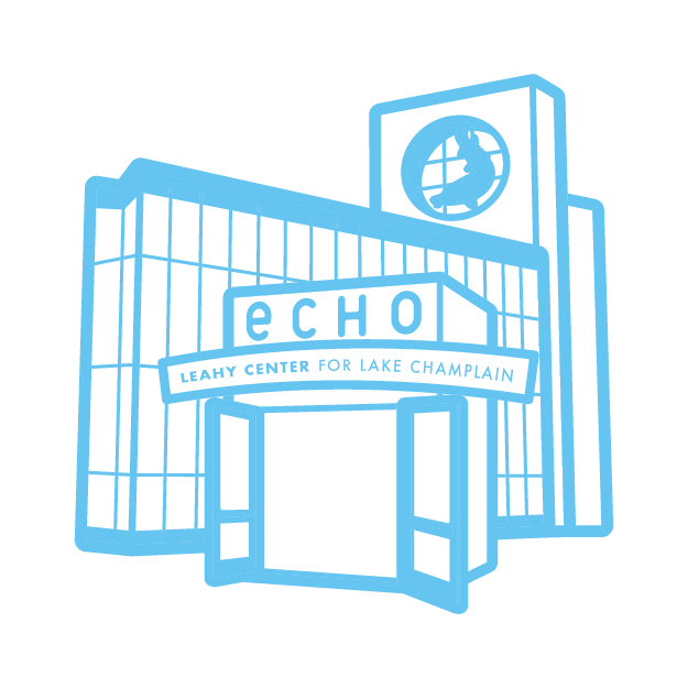 Outline of a simple stylized illustration of the ECHO building