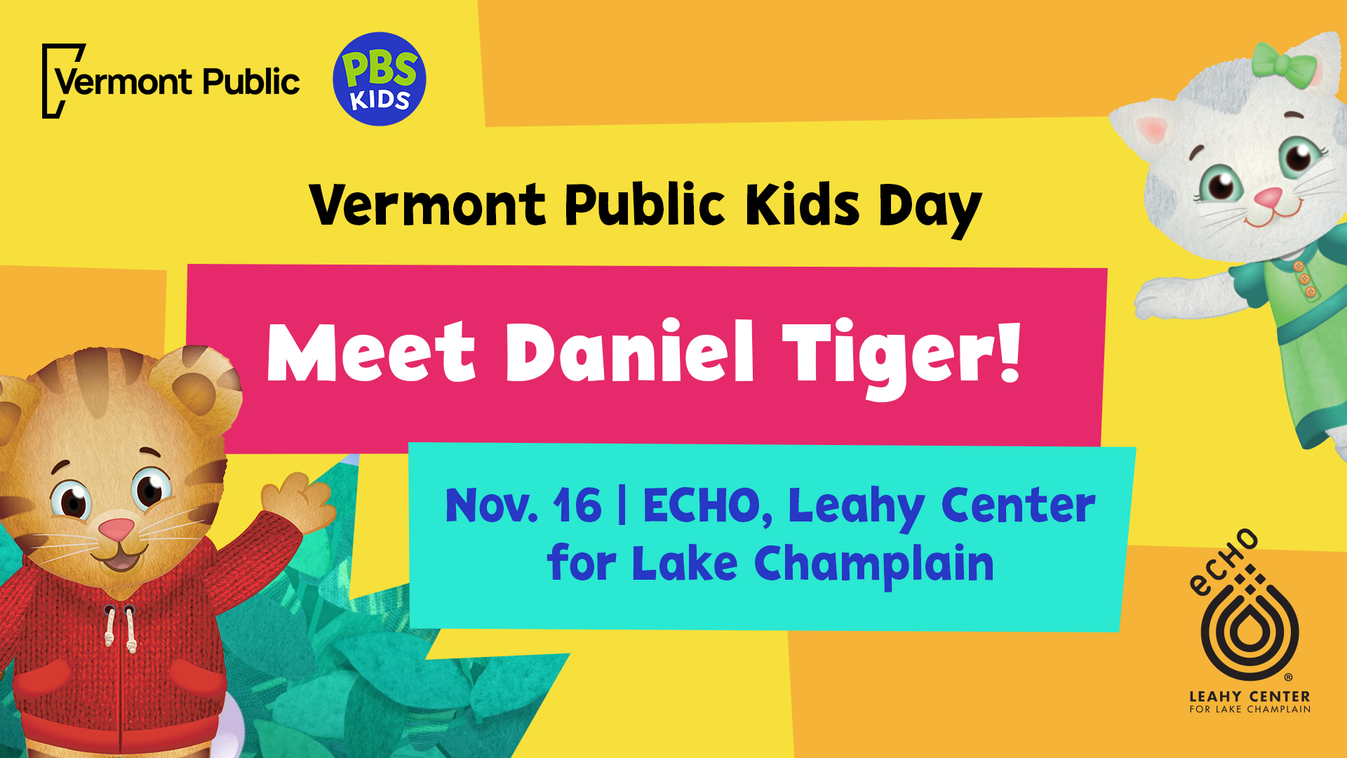 Meet Daniel Tiger, VT Public Day