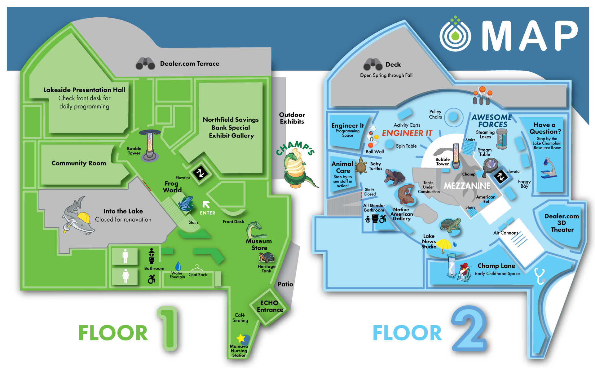 Illustrated map of ECHO